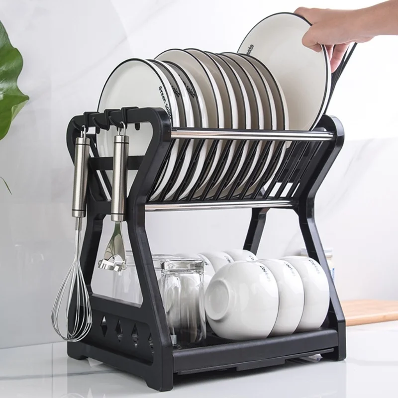 Dish Drainer Drying Rack Kitchen Sink Drain Basket Storage Organizer Accessories | Дом и сад