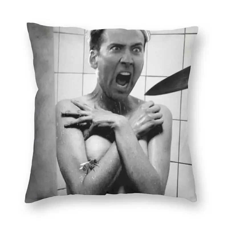

Nicolas Cage Cushion Cover Two Side 3D Printing Funny Meme Throw Pillow Case for Sofa Custom Pillowcase Home Decoration