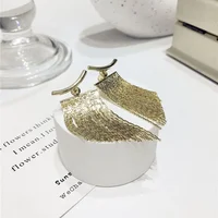 Fashion Statement Earring Long Statement Gold Color Bling Tassel Earrings For Women Female Wedding Daily Pendant Jewelry Gifts - Image 4