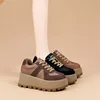 Autumn and winter new thick soled Korean version versatile height increasing sports women's shoes trend 1