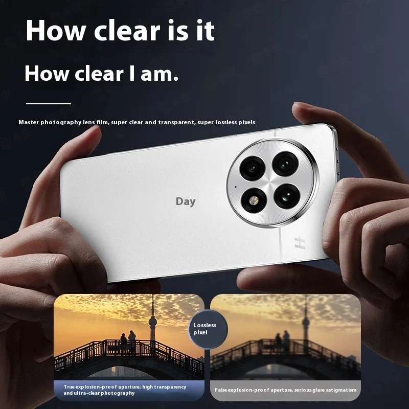 Premium Full Glue Tempered Glass Camera Lens Protector - Durable Protective Film