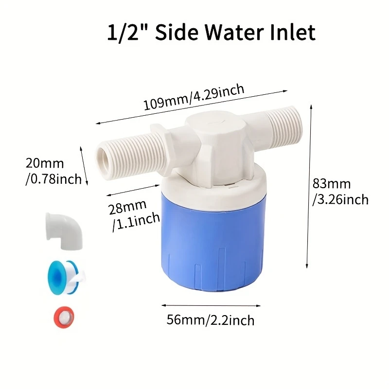 Half Inch Automatic Closing Mini Float Valve - Water Tank Level Controller Image 4