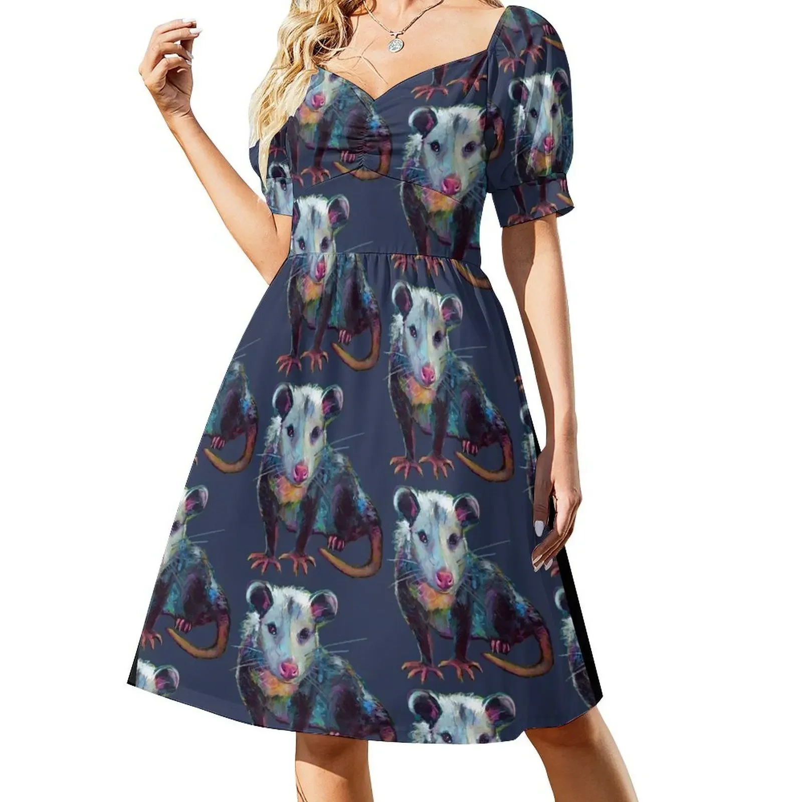 thumbnail image 1 of Vestido sin mangas "ZARIGÜEY" de Robert Phelps, vestido suelto para mujer., 1 of 8