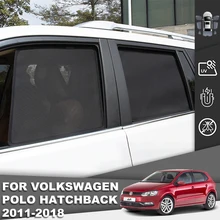 

For Volkswagen VW POLO 5 Hatchback 2011-2018 Mk5 Magnet Car Sunshade Front Windshield Mesh Frame Curtain Side Window Sun Shade