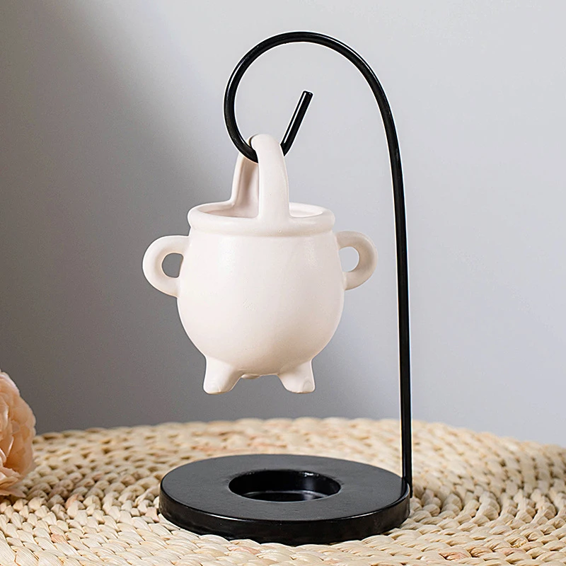 Gothic Homeware Hanging Cauldron Oil Burner