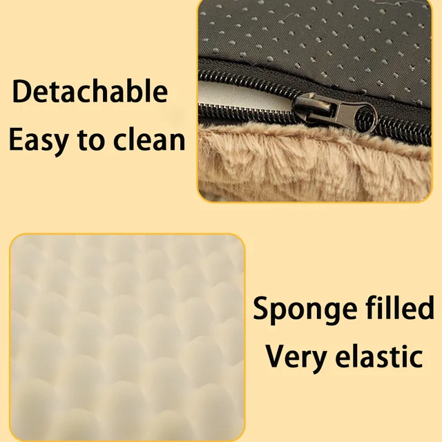 Memory Foam Pet Bed With Removable 3