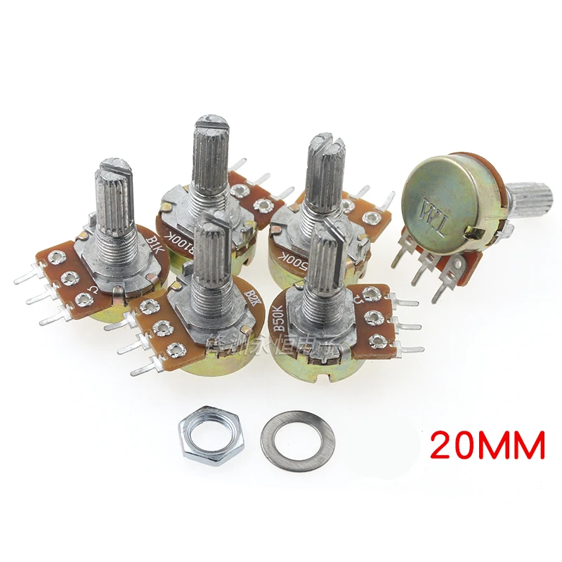 Single Potentiometer L20MM WH148 1K-1M 5PCS