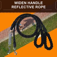 

Dog P Line Round Collar Training Leash Reflective Explosion-Proof Rope Widen Handle Hook Spring Clip Buckle Harness Pet Shitzu