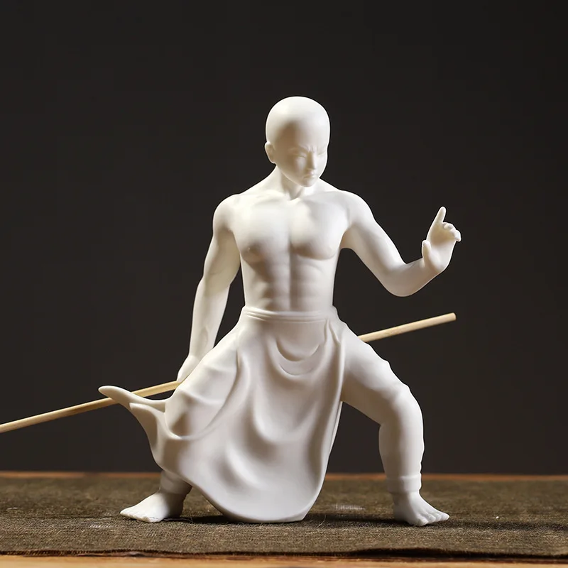 Ceramic monk and Monk decorations, creative, Zen, living room, study, porch, office, desktop decorations