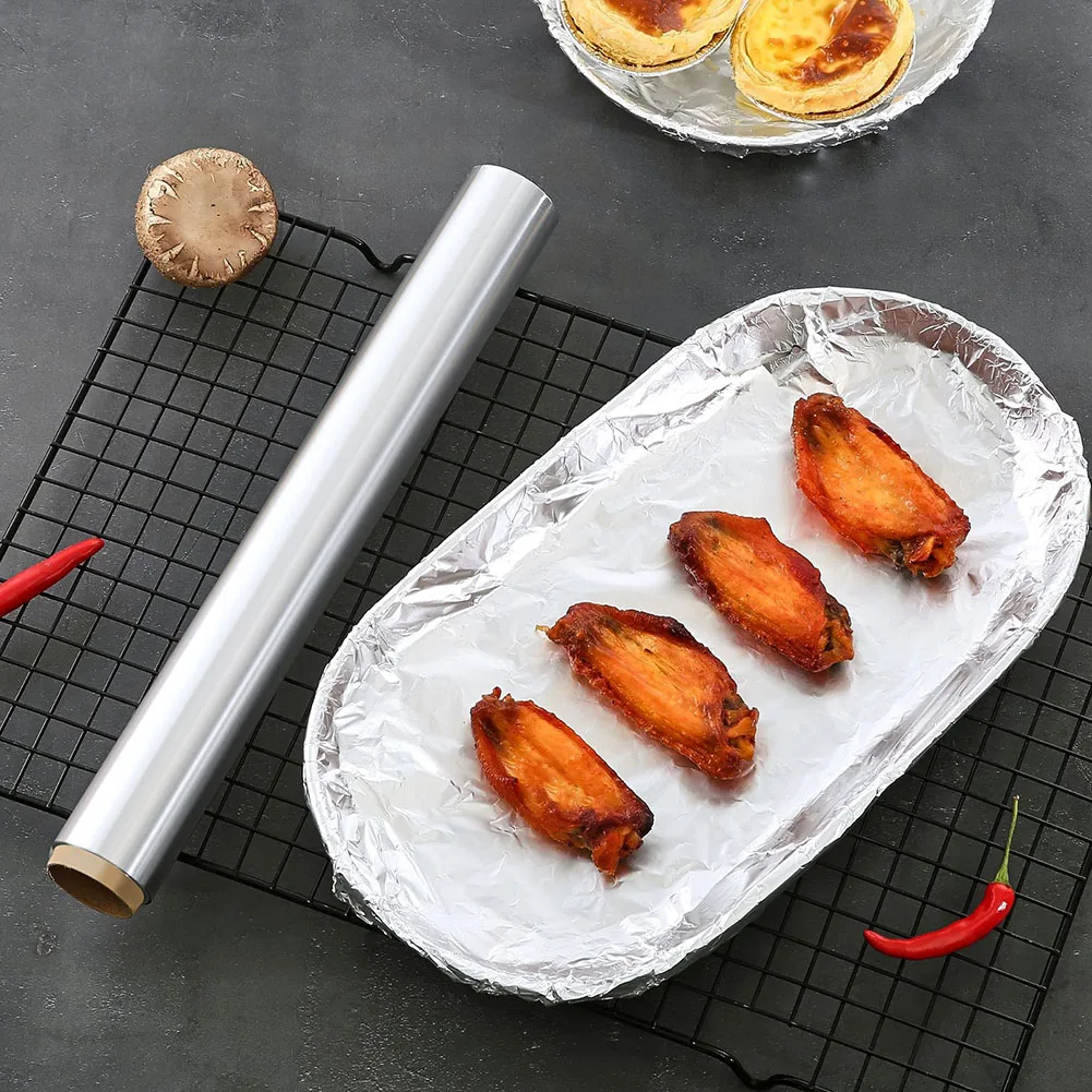 

Wrap Aluminum Metal Tin Foil Paper Food Pack Cook Baking Barbecue Grill DIY Crafts Heat Activated Foil Rolls