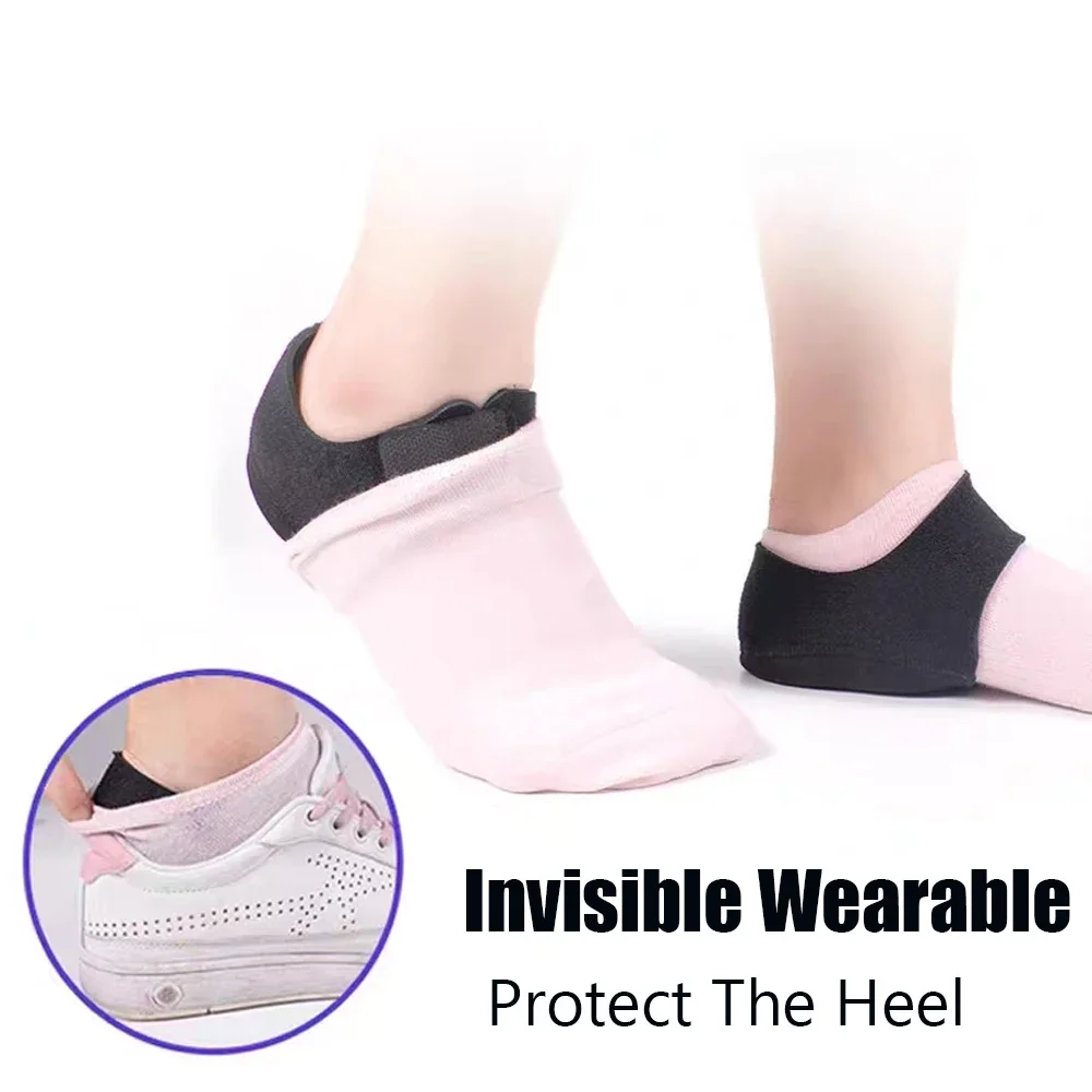 Shoe Insoles Silicone Gel Heel Cup Cushion Shock Absorption Shoe Pads for Plantar Fasciitis Spurs Moisturising Foot Care Protector Inserts