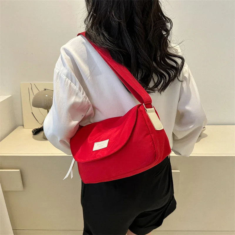 Streetwear Solid Color Minimalist Crossbody Bag For Women Fashion New Tide Commute Bags Female Korean Version Daily Shoulder Bag