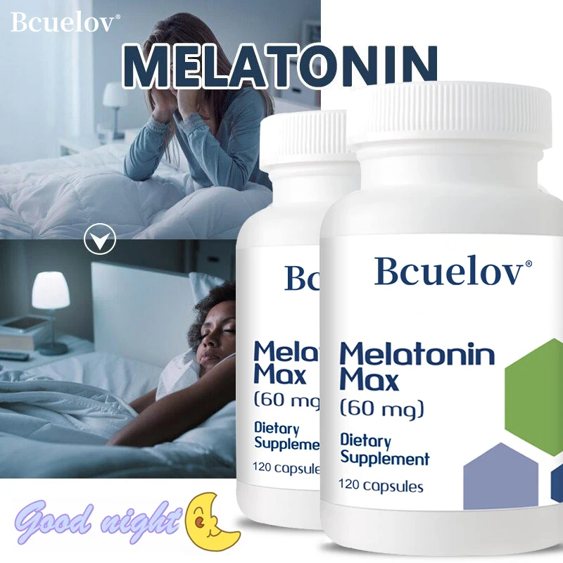 

Bcuelov Melatonin Can Relieve Insomnia,help Improve Sleep Quality, Shorten Wake-uptime,regulate Rhythm,and Improve Sleep Quality