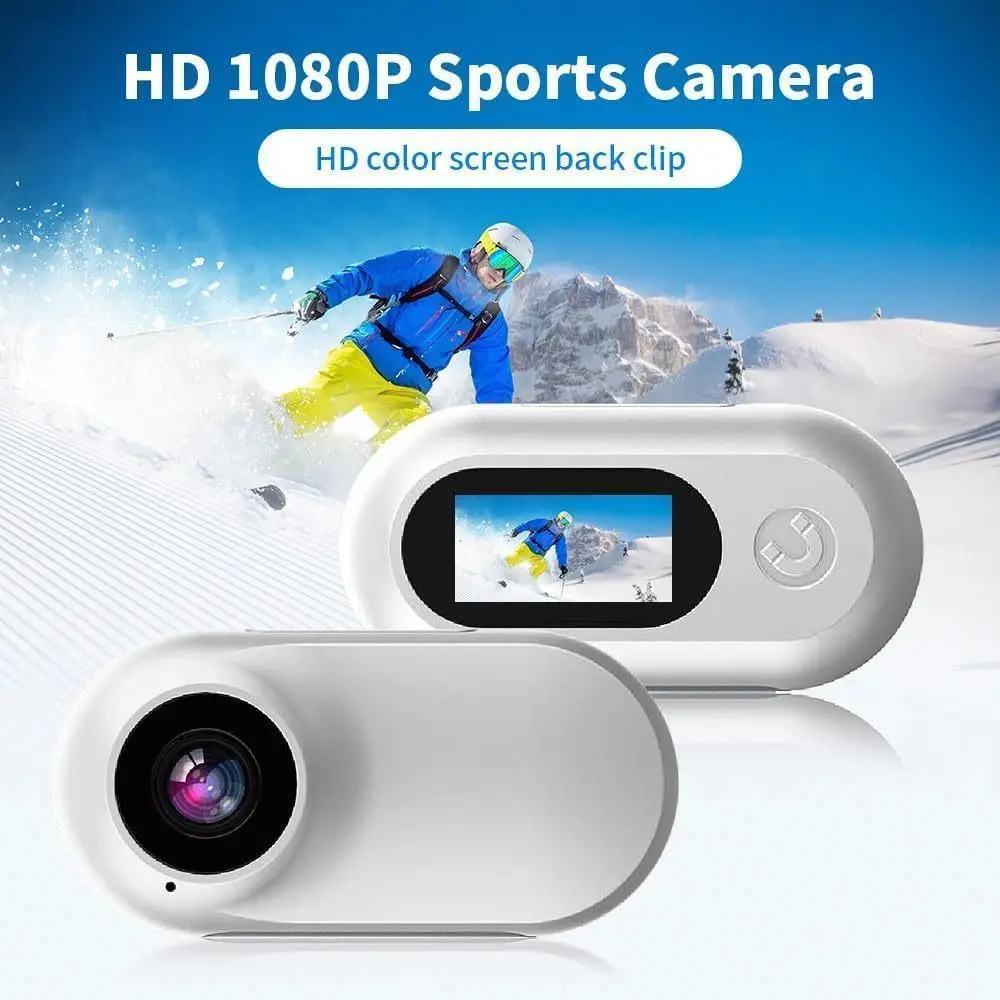 Mini Caméra Sport 4K 30fps Étanche 30m avec Accessoires