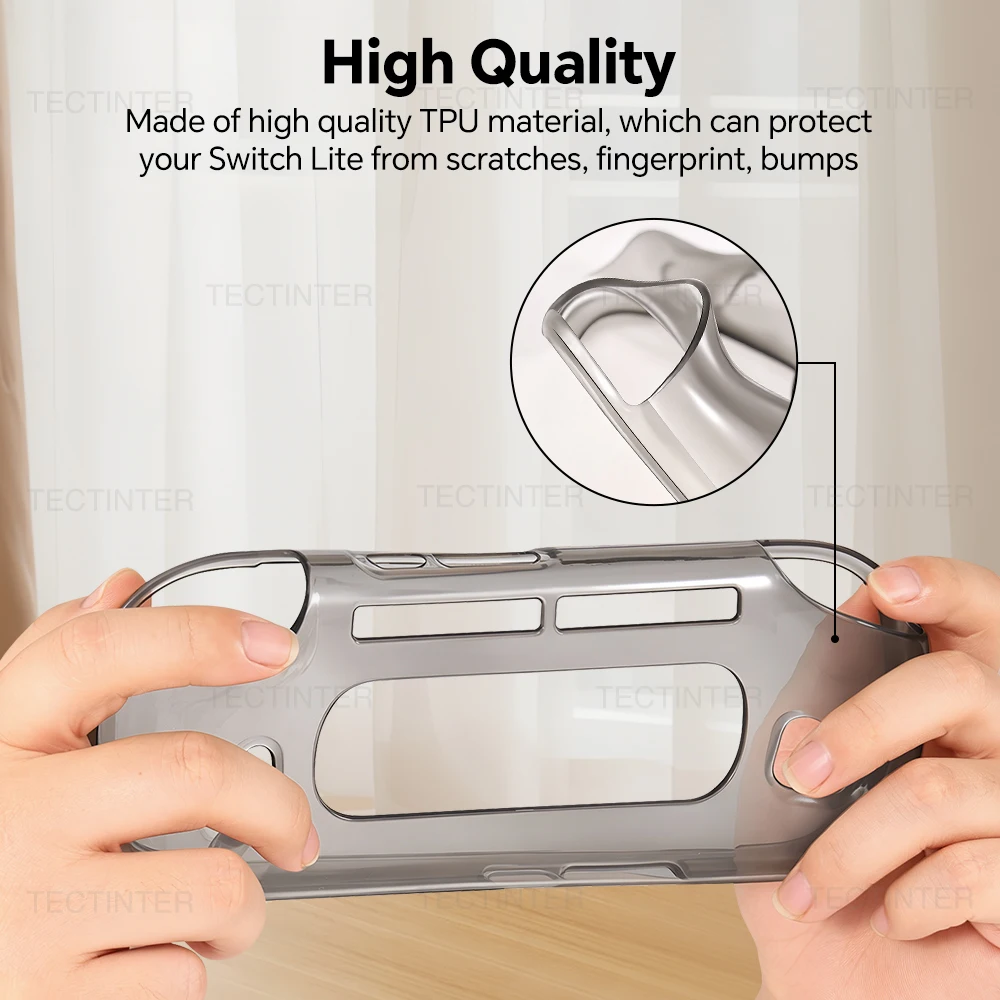 Clear Anti-Scratch TPU Protective Case for Handheld Gaming Console