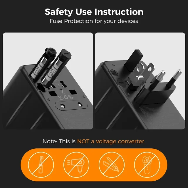 TESSAN 100W Universal Adapte 6