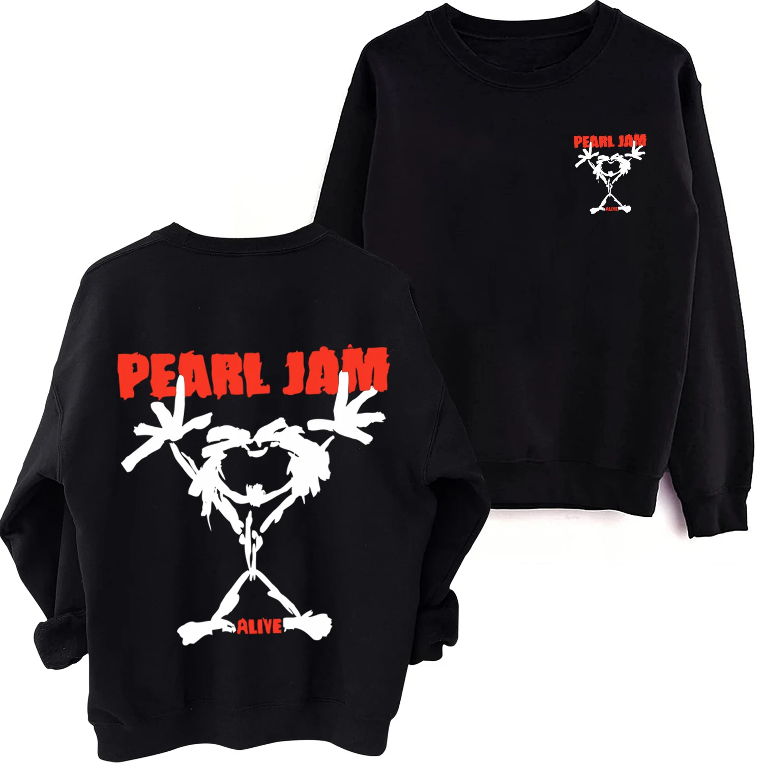 

Pearl Jam Dark Matter World Tour 2024 Sweatshirt Harajuku Hip Hop Round Neck Long Sleeve Oversized Hoodie