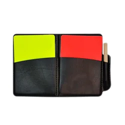 Professional Referee Card Set with Pen and Record Sheets - Red & Yellow Cards for Football and Soccer Officials (Color as show)
