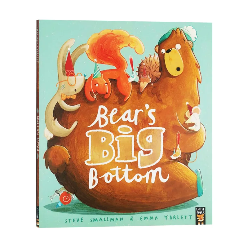 

Большая нижняя часть медведя, детские книги для возраста 3, 4, 5, 6 лет, книга с картинками на английском языке, 9781848955868