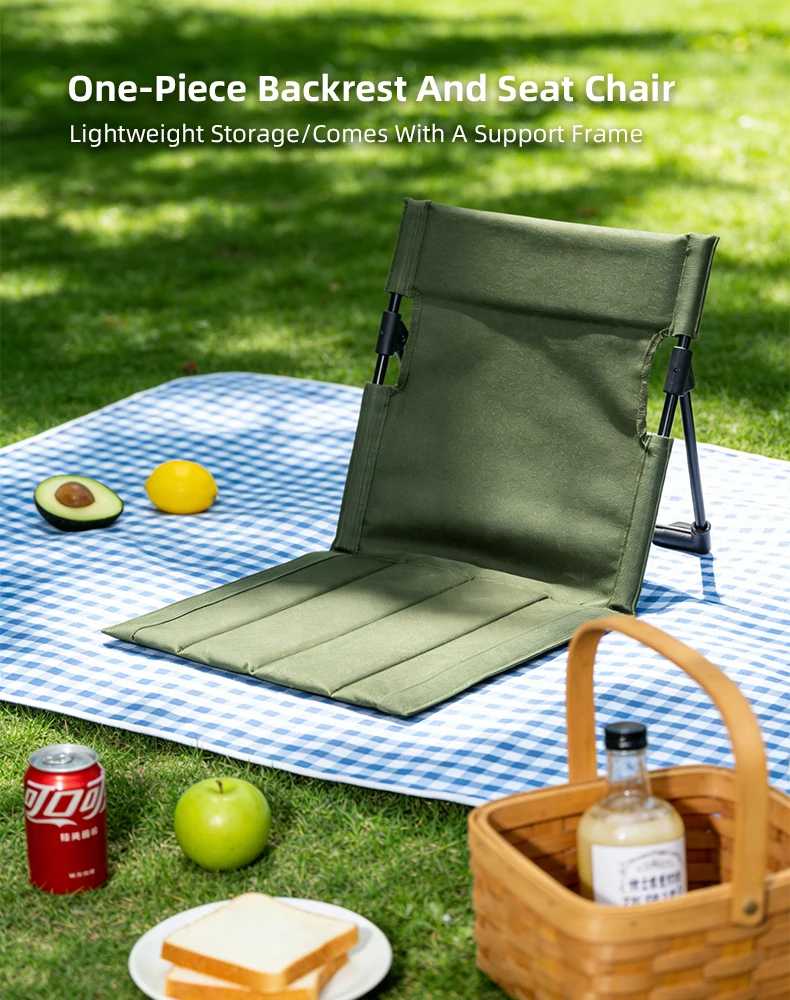 Chaise extérieure pliante légère compacte camping portable pour adultes pêche randonnée