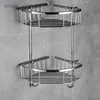 304 Stainless Steel Bathroom Storage Rack Corner Triangle Basket Bathroom Wall-mounted Storage Shelf Bathroom Accessories 3