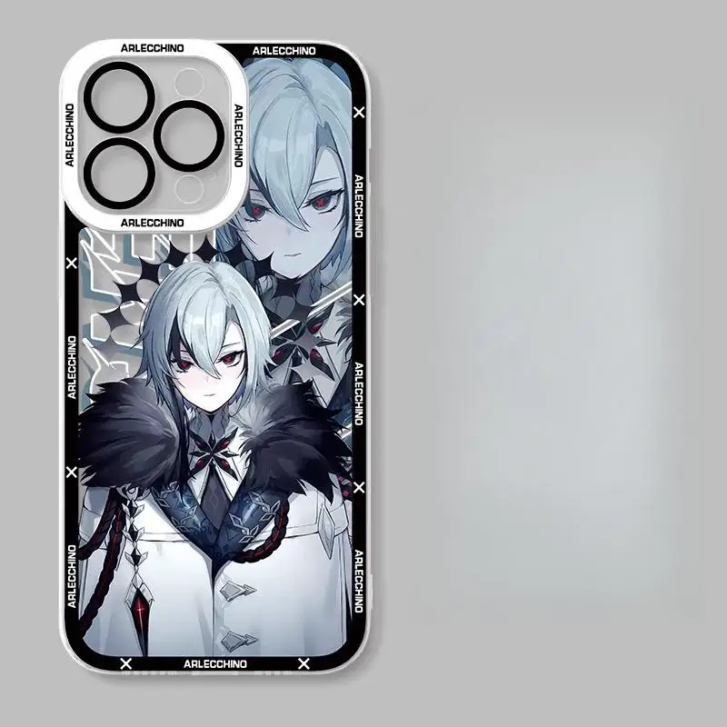 Genshin Impact Furina Arlecchino Themed Phone Case