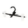 23cm Imitation Pearl Beads Clothes Hanger With 2 Clips 3