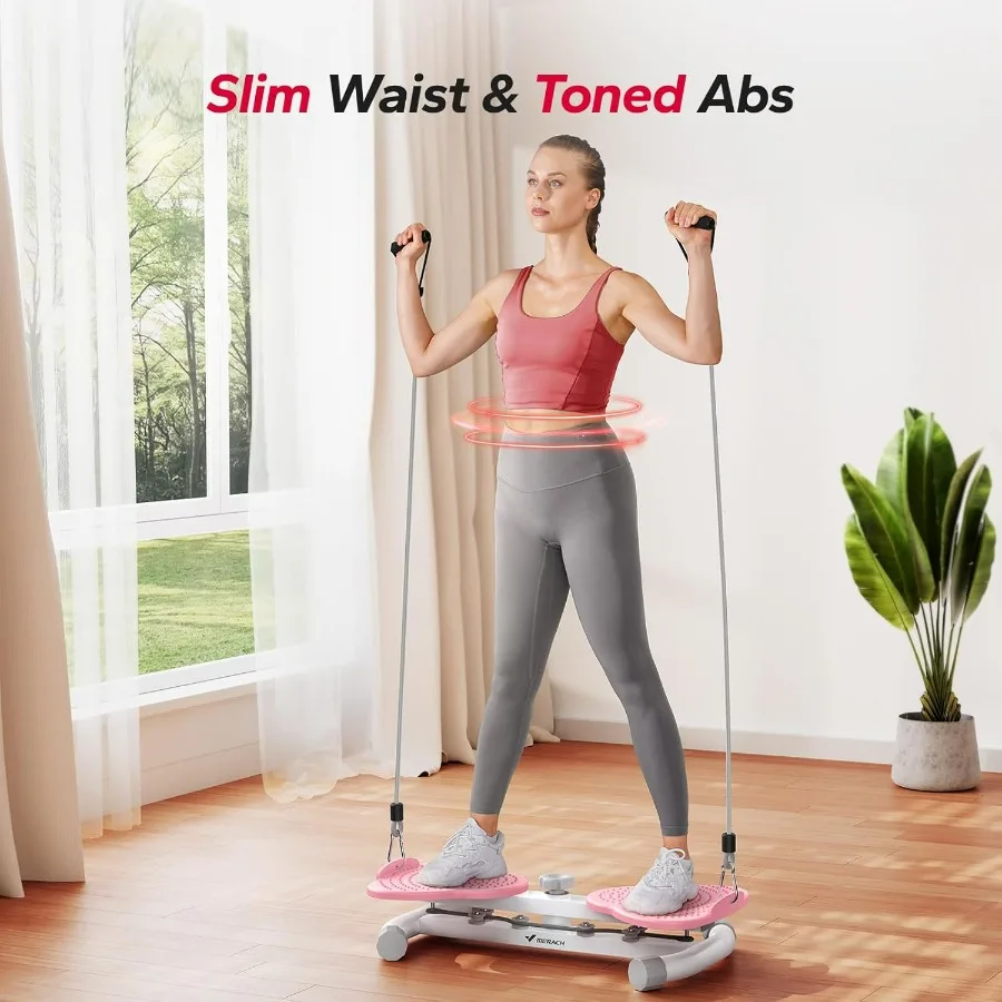 Waist Twister Machine Exercise, Ab Twist Board with 300 lbs Weight Capacity, Abs Workout for Slim Waist and Core Ab Exercise, No