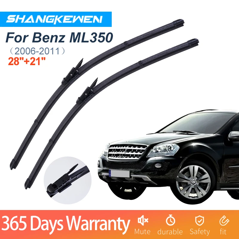 Car Wipers Blade For Benz ML350 Universal Frameless Noise Reduction