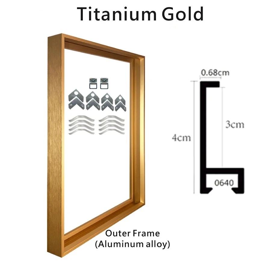 Vibrant Multi-Color Thick Metal Wall Art Photo Frame Collection