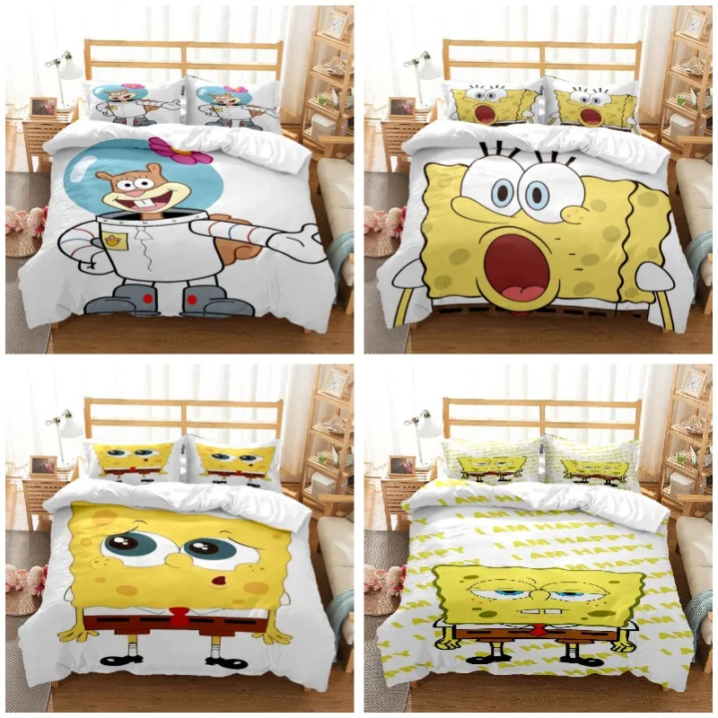 

Cute cartoon interesting bedding customizable Comfortable and soft Three piece set of student bedding comforter bedding sets