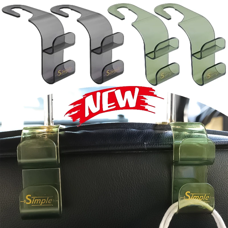 

Multi-functional Car Hooks Car Back Seat Hooks Hanging Storage Bag Can Hang The Phone Tablet Organizer Auto Interior Accessories