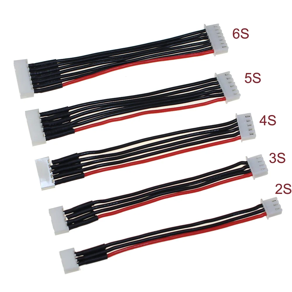Connecteurs JST-XH mâles et femelles sur câbles d'équilibre LiPo, longueur 11cm, pour chargeurs RC