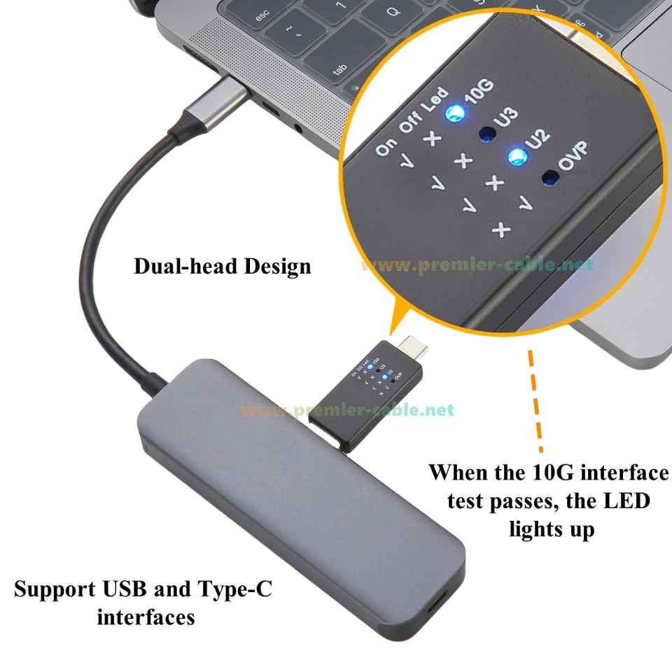 usbテスト USB 10G Tester Transmission Speed Voltage Testing Tool USB Type C