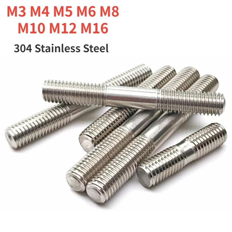 Tiges Filetées Double Extrémité M3x25mm - Acier Inox 304, 20 Pièces, Neuves