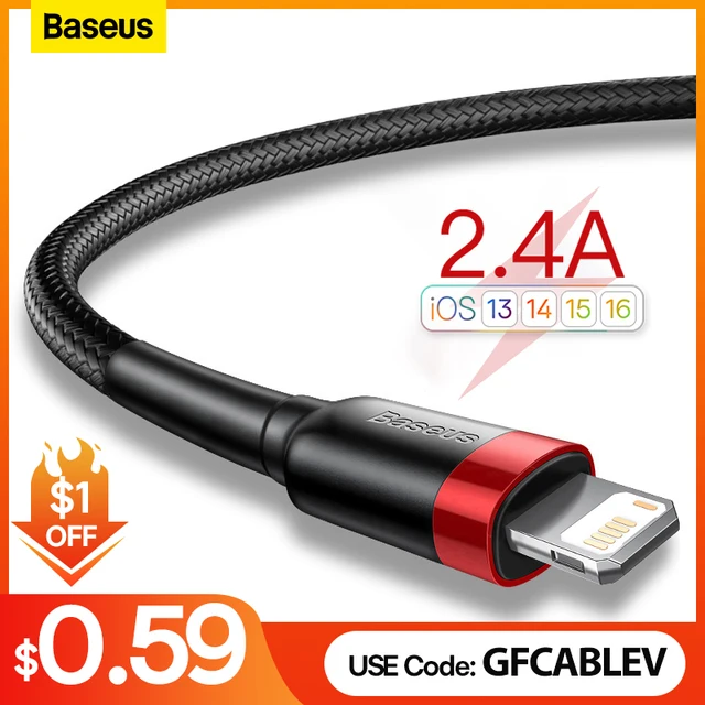 כבל טעינה מהירה ל APPLE איכותי מבית BASEUS