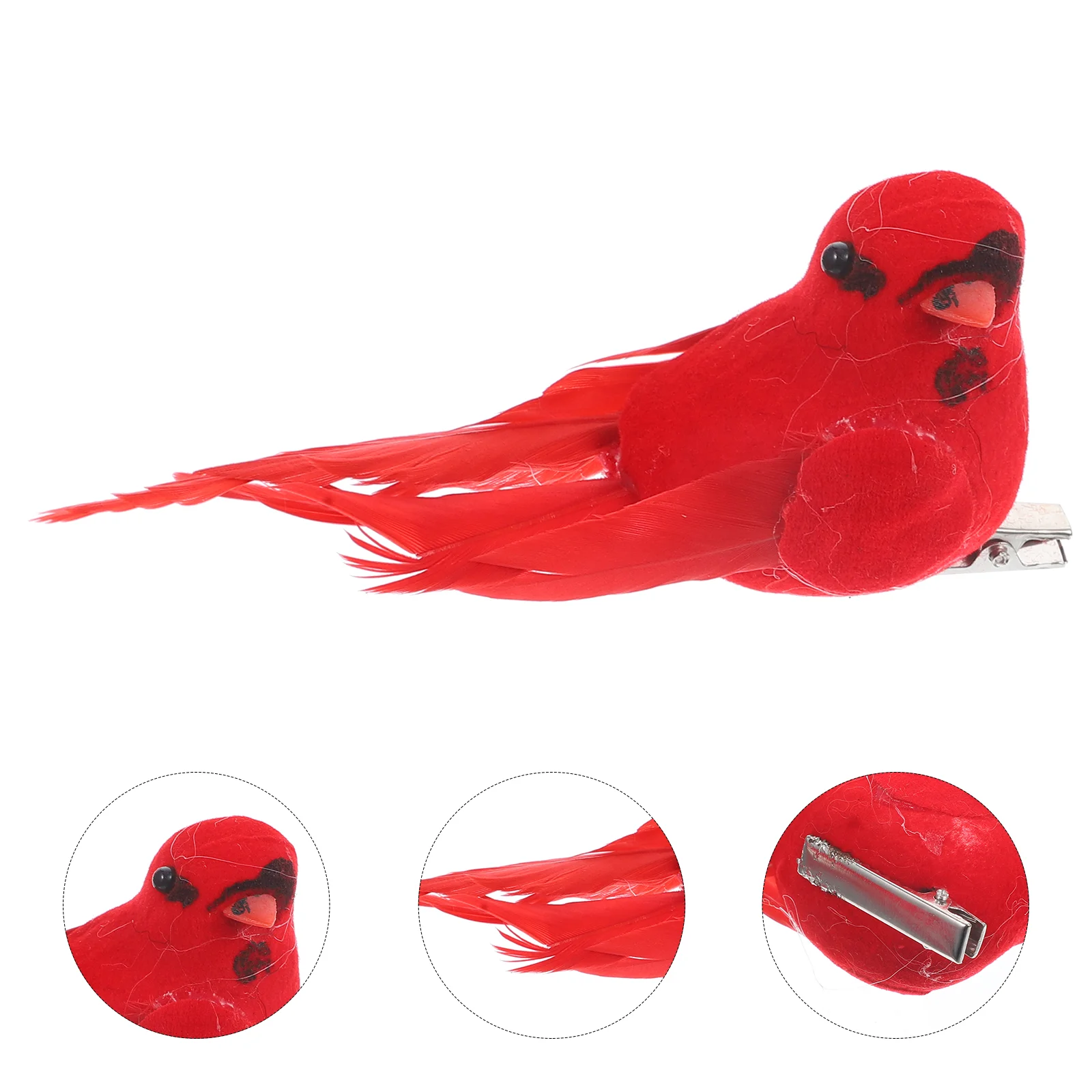 

Red Christmas Cardinal Birds Wreath Garland Christmas Xmas Tree Figurine Figure Adornment Ornament Statue for Decoration