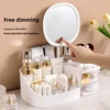 Desktop Makeup Organizer Box Cosmetic Storage Holder Lipstick Arrangement Drawer Style Skin Care Product Display Stand 3