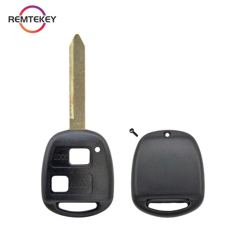 REMTEKEY Uncut Blade Remote Entry Car Key Case Fob Shell For Lexus RX300 ES300 LS400 GX460 For Toyota Corolla Land Cruiser