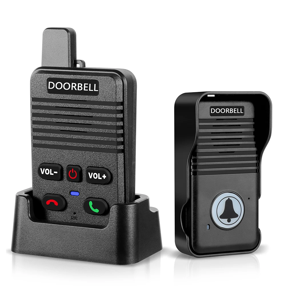 Interfono Wireless Campanello Citofono Senza Fili – Raggio 200 M, 8 Suonerie, 5 Livelli Volume, Per Casa E Ufficio