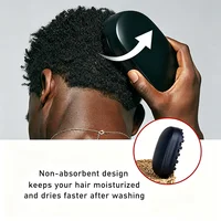 Lot de 2 brosses éponge torsadées pour cheveux bouclés avec vaporisateur, outils de coiffure afro pour dreadlocks et boucles africaines, pour salon 4