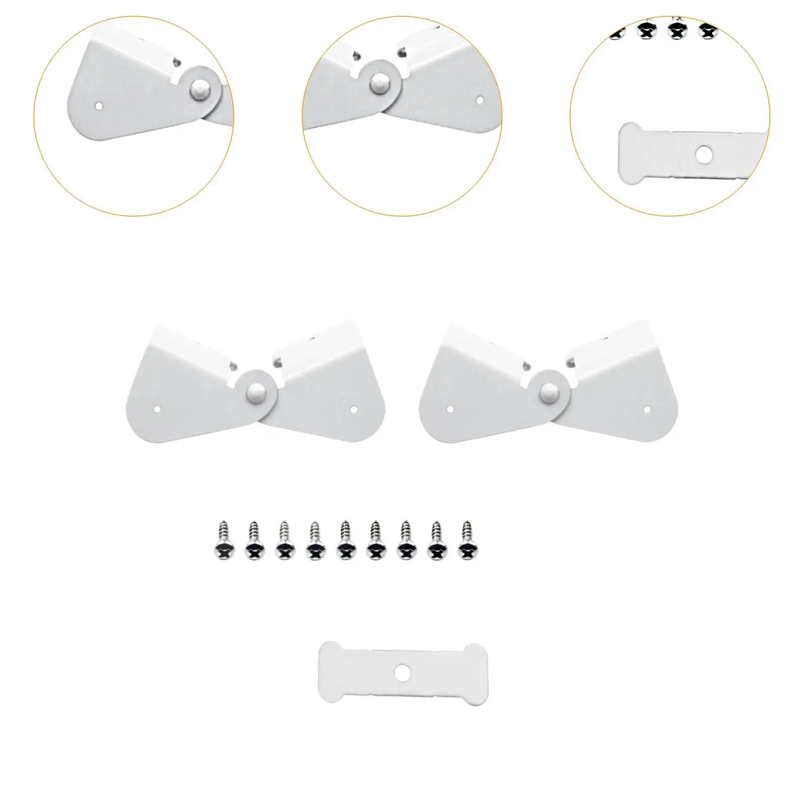 2x Gutter Extension Hinge Downspout Extension Replacement Practical for Rectangle Downspout Gutter Flip up Hinges