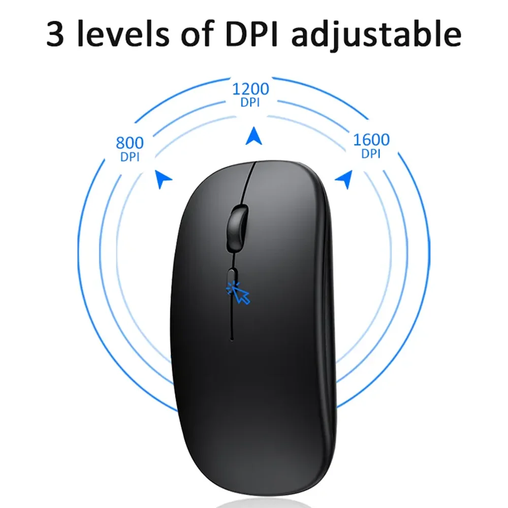 Wireless Mouse 2.4Ghz Wireless Gaming Mouse Single Mode Battery Mouse With USB Receiver For PC Laptop Notebook Adjustable DPI Home&Office Mice
