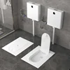 ~Household Toilet Water Tank Set Bathroom Small Apartment Shower Room Potty Chair with Cover Toilet 3