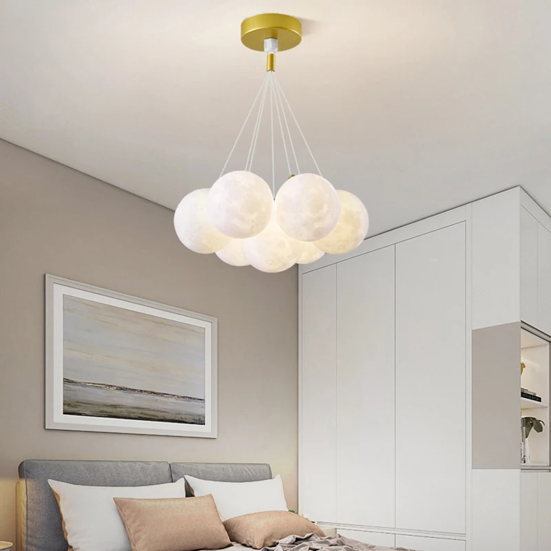 

Modern 7/13 White Balls Pendant Lamp For Parlor Bedroom Hanging Lighting Fixtures G9 Bulb 110-240V Dropshipping