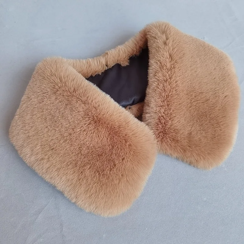 55 cm Herbst und winter nachahmung reparatur kaninchen pelz kragen künstliche pelz schal frauen nachahmung pelz schal gefälschte kragen kragen – Detail 23