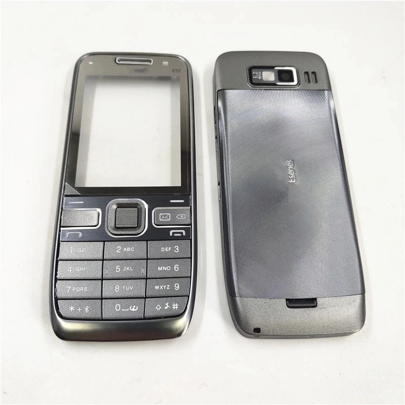 Originale Per Nokia E52 Con Tastiera Inglese + Logo Custodia Di Buona Qualità Coperchio Posteriore Della Batteria Del Telaio Anteriore