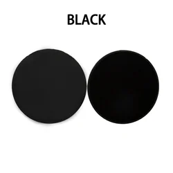 Solid Color Yoga Sliding Discs for Core Fitness and Body Shaping (BLACK)