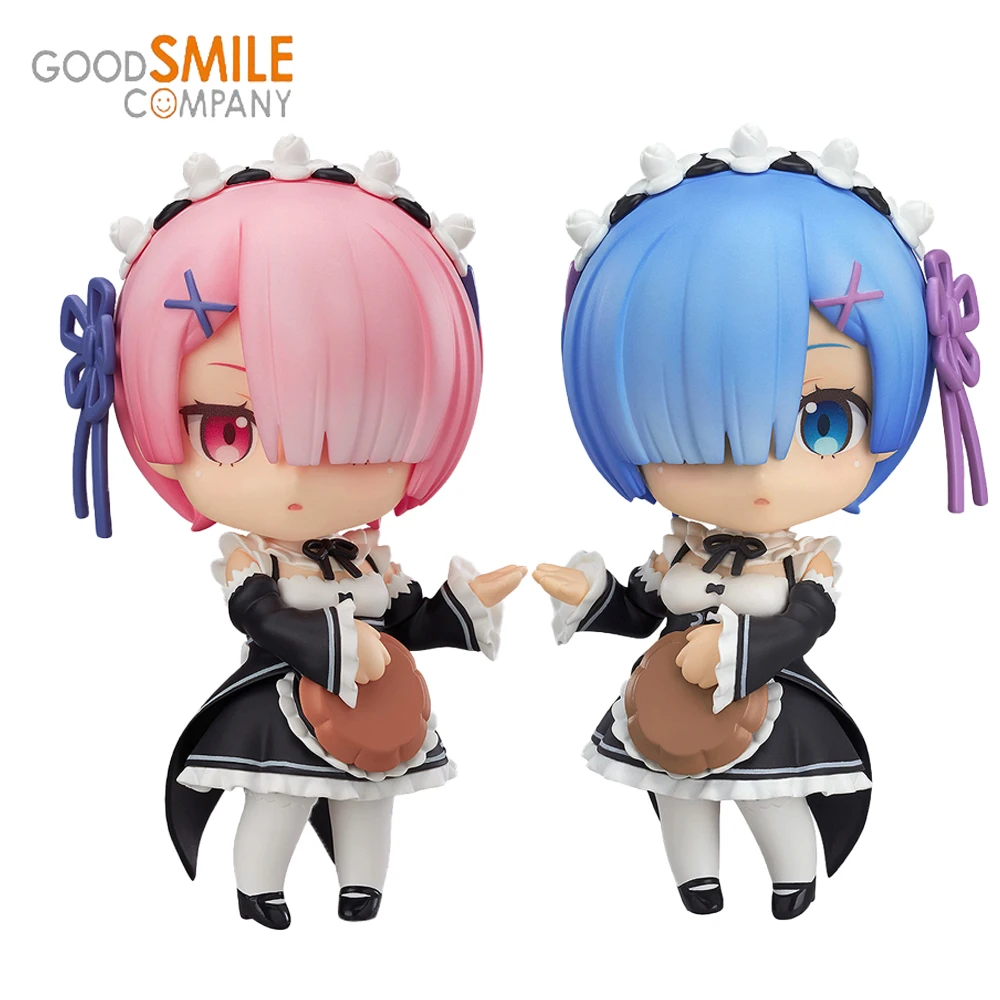 

Rem Ram 9cm Nendoroid Anime Figure Genuine Good Smile Re:Life In A Different World From Zero PVC Action Collection Model Toys