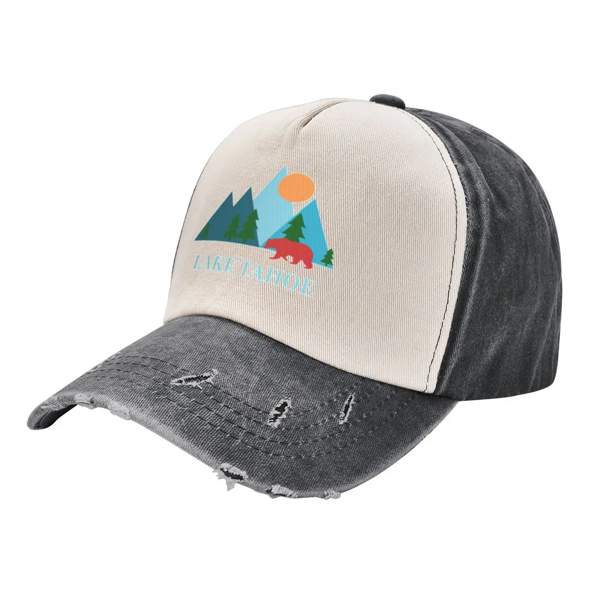 

Lake Tahoe California and Nevada Nature Vacation Souvenir or Gift Baseball Cap |-F-| Sun Cap For Men Women's